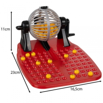 1Mcz Bingo stolní společenská hra červená šedá (red grey)