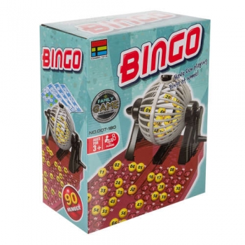 1Mcz Bingo stolní společenská hra červená šedá (red grey)