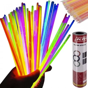 1Mcz Svítící tyčinky, náramky Glow Sticks 20 x 0,5cm 100ks vícebarevné (multicolored)