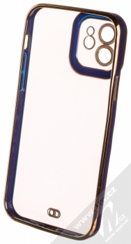 1Mcz Angel Eyes TPU ochranný kryt pro Apple iPhone 12 tmavě modrá (navy blue) zepředu