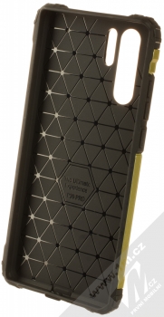 1Mcz Armor odolný ochranný kryt pro Huawei P30 Pro zlatá černá (gold black) zepředu