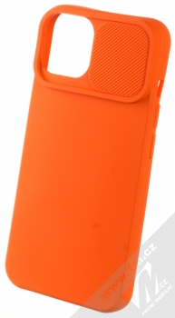 1Mcz CamShield Soft ochranný kryt pro Apple iPhone 14 oranžová (orange) otevřené