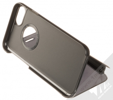 1Mcz Clear View flipové pouzdro pro Apple iPhone 6, iPhone 6S, iPhone 7, iPhone 8 černá (black) stojánek