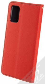 1Mcz Fancy Book Alternativní flipové pouzdro pro Samsung Galaxy A03s červená modrá (red blue) zezadu