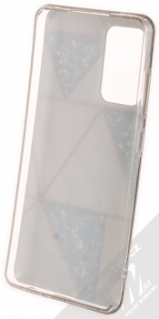 1Mcz Geometric Marble Cover ochranný kryt pro Samsung Galaxy A52, Galaxy A52 5G, Galaxy A52s 5G šedá (grey) zepředu