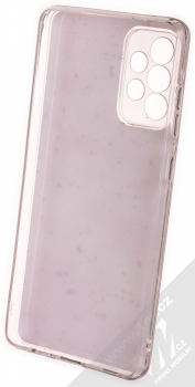 1Mcz Gold Glam Růžové odlesky Skinny TPU ochranný kryt pro Samsung Galaxy A72, Galaxy A72 5G růžová (pink) zepředu