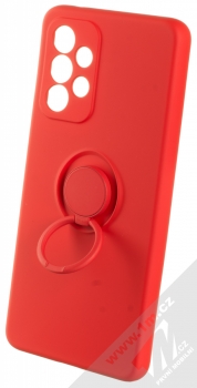 1Mcz Grip Ring Skinny ochranný kryt s držákem na prst pro Samsung Galaxy A33 5G červená (red) držák