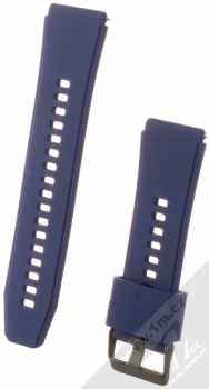 1Mcz Jednotka Silikonový sportovní řemínek s univerzální osičkou 22mm námořnická modrá (navy blue)