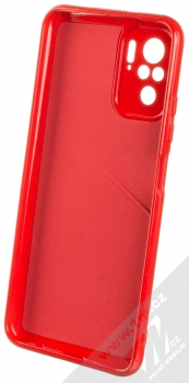 1Mcz Jelly Skinny TPU ochranný kryt pro Xiaomi Redmi Note 10, Redmi Note 10S červená (red) zepředu