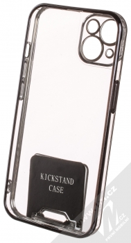 1Mcz Lux Kickstand ochranný kryt pro Apple iPhone 13 černá (black) zepředu