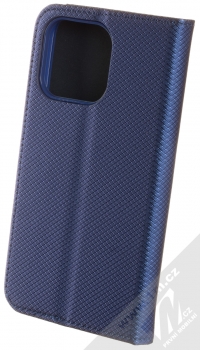 1Mcz Magnet Book Color flipové pouzdro pro Apple iPhone 13 Pro tmavě modrá (dark blue) zezadu