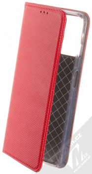 1Mcz Magnet Book flipové pouzdro pro Motorola Moto E14, Moto G04, Moto G04s, Moto G24 červená (red)