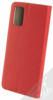 1Mcz Magnet Book flipové pouzdro pro Samsung Galaxy A02s červená (red) zezadu