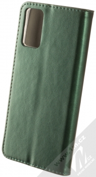 1Mcz Magnetic Book flipové pouzdro pro Motorola Moto G42 tmavě zelená (dark green) zezadu