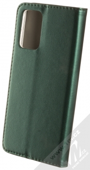 1Mcz Magnetic Book flipové pouzdro pro Samsung Galaxy A72, Galaxy A72 5G tmavě zelená (dark green) zezadu