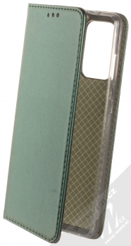 1Mcz Magnetic Book flipové pouzdro pro Samsung Galaxy A72, Galaxy A72 5G tmavě zelená (dark green)