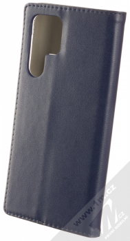 1Mcz Magnetic Book flipové pouzdro pro Samsung Galaxy S22 Ultra tmavě modrá (dark blue) zezadu