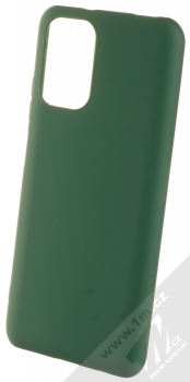 1Mcz Matt TPU ochranný silikonový kryt pro Xiaomi Redmi Note 10, Redmi Note 10S, Poco M5s tmavě zelená (forest green)