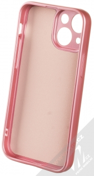 1Mcz Metallic TPU ochranný kryt pro Apple iPhone 13 mini růžová (pink) zepředu