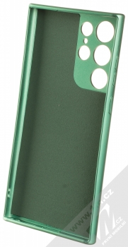 1Mcz Metallic TPU ochranný kryt pro Samsung Galaxy S22 Ultra 5G zelená (green) zepředu