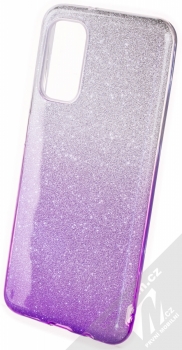 1Mcz Shining Duo TPU třpytivý ochranný kryt pro Samsung Galaxy A04s, Galaxy A13 5G stříbrná fialová (silver violet)