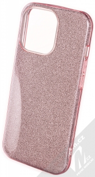 1Mcz Shining TPU třpytivý ochranný kryt pro Apple iPhone 13 Pro růžová (pink)