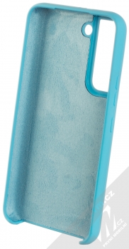 1Mcz Silicone ochranný kryt pro Samsung Galaxy S22 5G chrpově modrá (cornflower blue) zepředu