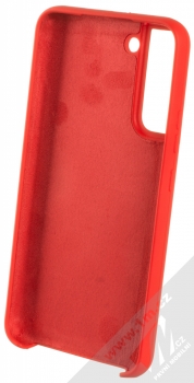 1Mcz Silicone ochranný kryt pro Samsung Galaxy S22 Plus 5G rumělkově červená (vermilion red) zepředu