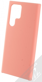 1Mcz Silicone ochranný kryt pro Samsung Galaxy S22 Ultra 5G lososově růžová (salmon pink)