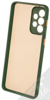 1Mcz Solid Bumper ochranný kryt pro Samsung Galaxy A33 5G tmavě zelená (dark green) zepředu