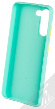 1Mcz Solid TPU ochranný kryt pro Samsung Galaxy S21 mátově zelená (mint green) zepředu