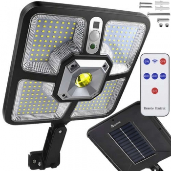 1Mcz TY08009 Venkovní osvětlení solární 220 LED COB, IP65, 8W černá (black)