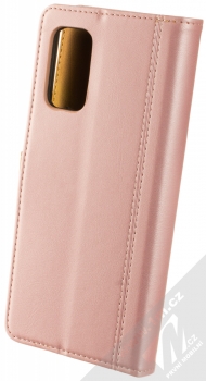 1Mcz Unique Card Book flipové pouzdro pro Samsung Galaxy A32 5G, Galaxy M32 5G růžová (pink) zezadu