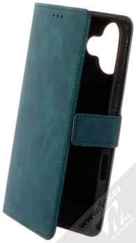 1Mcz Velvet Book flipové pouzdro pro Apple iPhone 16 Plus tmavě zelená (dark green)