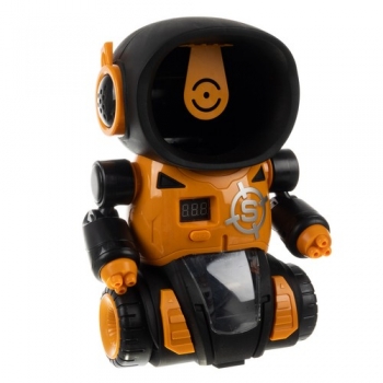 1Mcz Elektronická střelnice Robot, 2 pistole na pěnové míčky a robot jako terč černá oranžová (black orange)