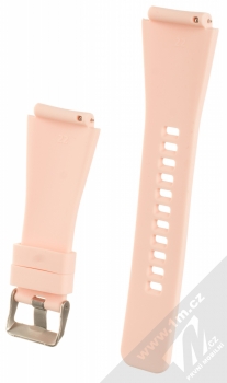 Devia Deluxe Sport Band Straight silikonový pásek na zápěstí s univerzální osičkou 22mm růžová (pink) zezadu