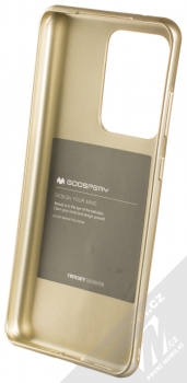 Goospery Jelly Case TPU ochranný silikonový kryt pro Samsung Galaxy S20 Ultra zlatá (gold) zepředu