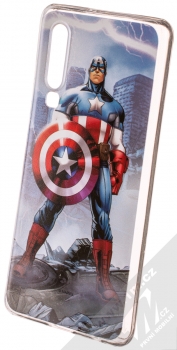 Marvel Kapitán Amerika 003 TPU ochranný silikonový kryt s motivem pro Huawei P30 modrá (blue)