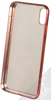 Marvel Kapitán Amerika 004 TPU pokovený ochranný silikonový kryt s motivem pro Apple iPhone XS Max vícebarevné červená (multicolored red chrome) zepředu