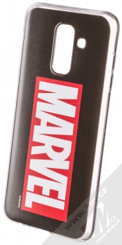 Marvel Logo 001 TPU ochranný silikonový kryt s motivem pro Samsung Galaxy A6 Plus (2018) černá (black)