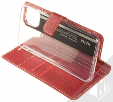 Molan Cano Issue Diary flipové pouzdro pro Apple iPhone 11 Pro Max červená (red) stojánek