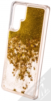 Sligo Liquid Glitter Full ochranný kryt s přesýpacím efektem třpytek pro Huawei P30 Pro zlatá (gold) animace 1