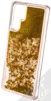 Sligo Liquid Glitter Full ochranný kryt s přesýpacím efektem třpytek pro Huawei P30 Pro zlatá (gold) animace 2