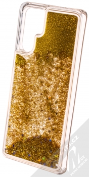 Sligo Liquid Glitter Full ochranný kryt s přesýpacím efektem třpytek pro Huawei P30 Pro zlatá (gold) animace 3