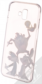 Warner Bros Looney Tunes 001 TPU ochranný silikonový kryt s motivem pro Samsung Galaxy J6 Plus (2018) průhledná (transparent) zepředu