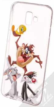 Warner Bros Looney Tunes 001 TPU ochranný silikonový kryt s motivem pro Samsung Galaxy J6 Plus (2018) průhledná (transparent)