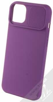 1Mcz CamShield Soft ochranný kryt pro Apple iPhone 14 Plus fialová (violet) otevřené