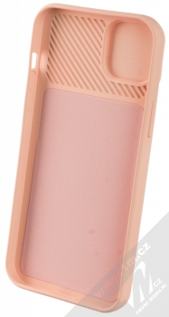 1Mcz CamShield Soft ochranný kryt pro Apple iPhone 14 Plus lososově růžová (salmon pink) zepředu