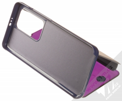 1Mcz Clear View flipové pouzdro pro Huawei P40 Pro fialová (purple) stojánek