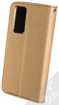 1Mcz Fancy Book flipové pouzdro pro Huawei P40 zlatá černá (gold black) zezadu